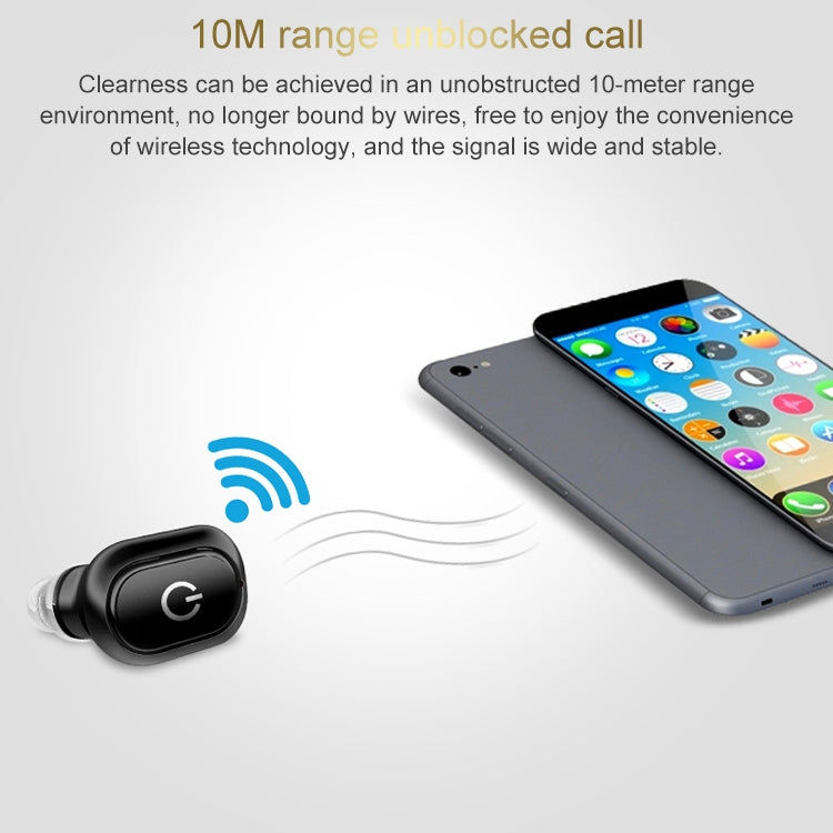 H58 Bluetooth 4.1 Single In-ear Invisible Wireless Bluetooth Earphone