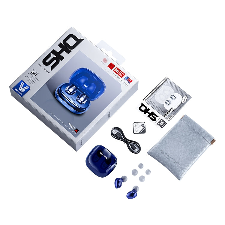 WK SHQ Series VB01 True Wireless Stereo Bluetooth 5.0 Earphone, VB01 (Blue), VB01 (White)