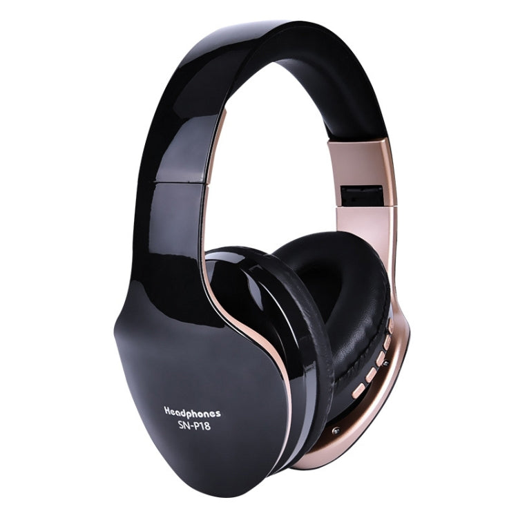 SN-P18 Foldable Bluetooth 4.0 Wireless Headset with Mic, Support TF Card