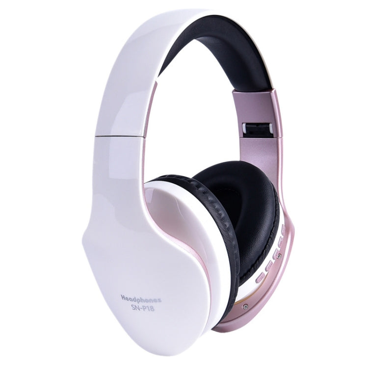 SN-P18 Foldable Bluetooth 4.0 Wireless Headset with Mic, Support TF Card