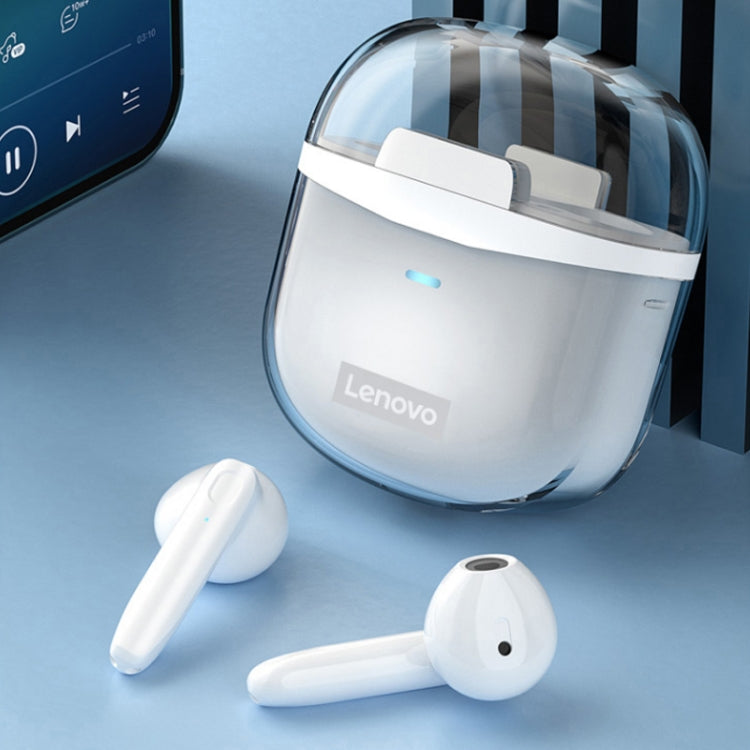 Original Lenovo XT96 Noise Reduction Semi-in-ear Bluetooth Earphone with Transparent Jelly Charging Box