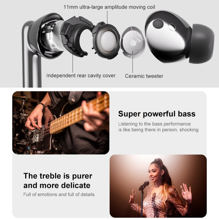 Original Honor Earbuds 3 Pro TWS Noise Reduction Body Temperature Detection Bluetooth Earphone