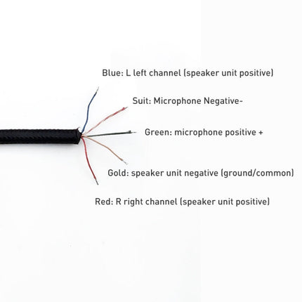 ZS0234 Headphone Audio Cable for Kingston Cloud, ZS0234 Black