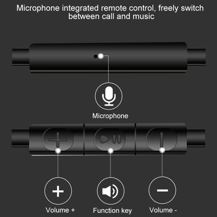 T33 3.5mm Interface Music Call Motorcycle Helmet Wired Headphone, Length: 1.2m