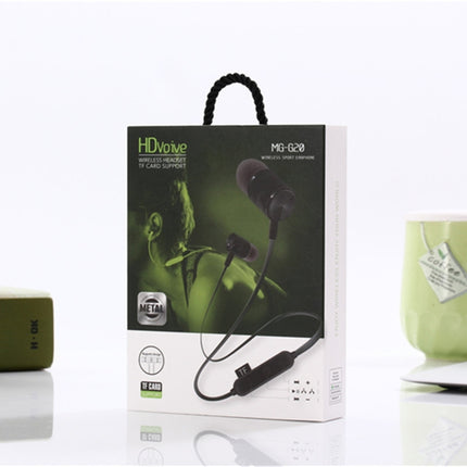 MG-G20 Bluetooth 4.2 Sport Wireless Bluetooth Earphone, Support Card