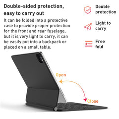 For iPad Air 2022 / 2020 T89 Magic Suspended Bluetooth Keyboard Leather Case