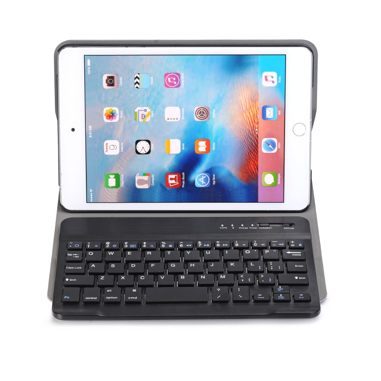 A05 Bluetooth 3.0 Ultra-thin ABS Detachable Bluetooth Keyboard Leather Tablet Case for iPad mini 5, with Holder, For mini 5