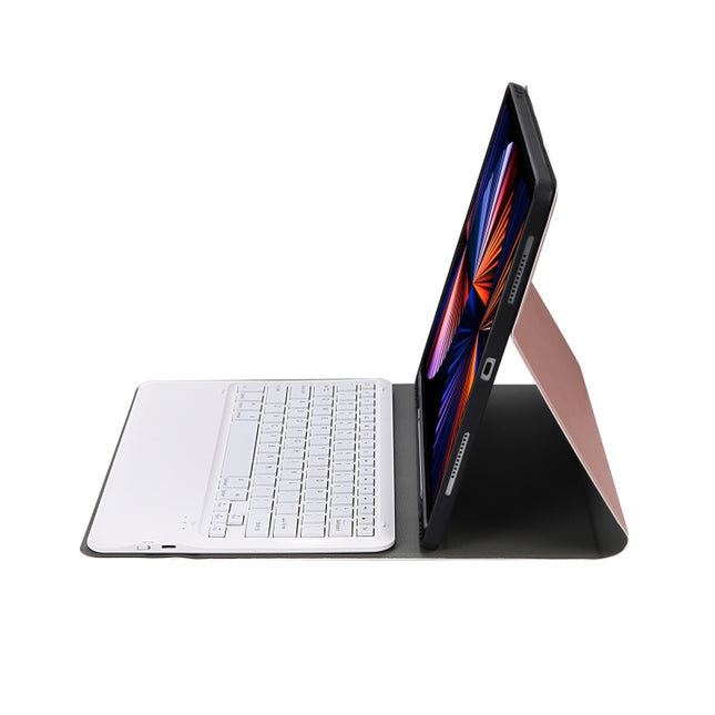 A12B Bluetooth 3.0 Ultra-thin Detachable Bluetooth Keyboard Leather Tablet Case for iPad Air 13 2024 / 2025 / Pro 12.9 inch 2022 / 2021 / 2020 / 2018, with Pen Slot & Holder