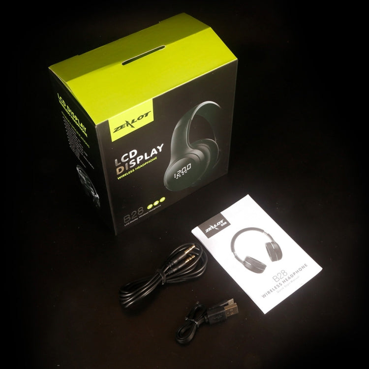 ZEALOT B28 Folding Headband Bluetooth Stereo Music Headset with Display