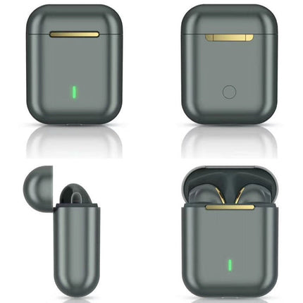 J18 Bluetooth 5.0 TWS Wireless Binaural Bluetooth Earphone with Charging Box, J18 (Green), J18 (Rose Gold), J18 (Black)