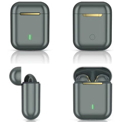 J18 Bluetooth 5.0 TWS Wireless Binaural Bluetooth Earphone with Charging Box, J18 (Green), J18 (Rose Gold), J18 (Black)