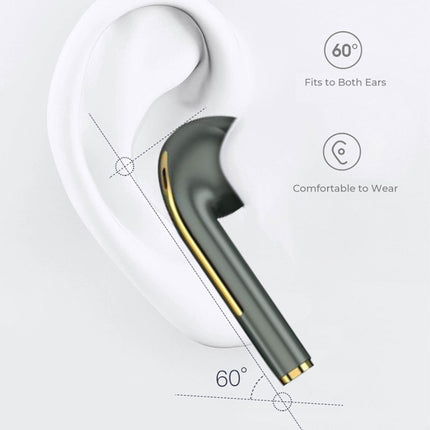 J18 Bluetooth 5.0 TWS Wireless Binaural Bluetooth Earphone with Charging Box, J18 (Green), J18 (Rose Gold), J18 (Black)