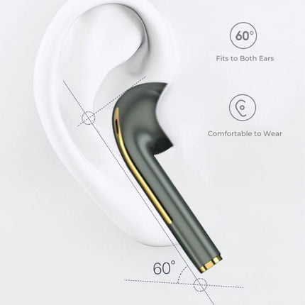 J18 Bluetooth 5.0 TWS Wireless Binaural Bluetooth Earphone with Charging Box, J18 (Green), J18 (Rose Gold), J18 (Black)