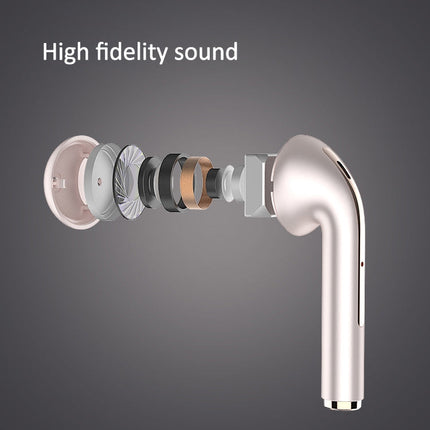 J18 Bluetooth 5.0 TWS Wireless Binaural Bluetooth Earphone with Charging Box, J18 (Green), J18 (Rose Gold), J18 (Black)