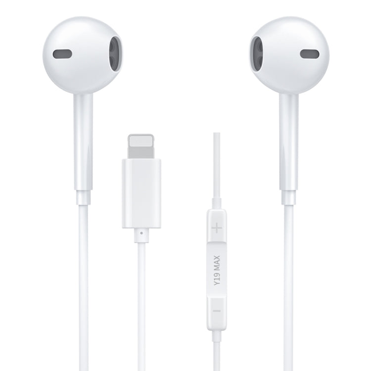 WK Y19 MAX iDeal Series 8 Pin In-Ear HIFI Stereo Wired Earphone, Length: 1.2m, Y19 MAX