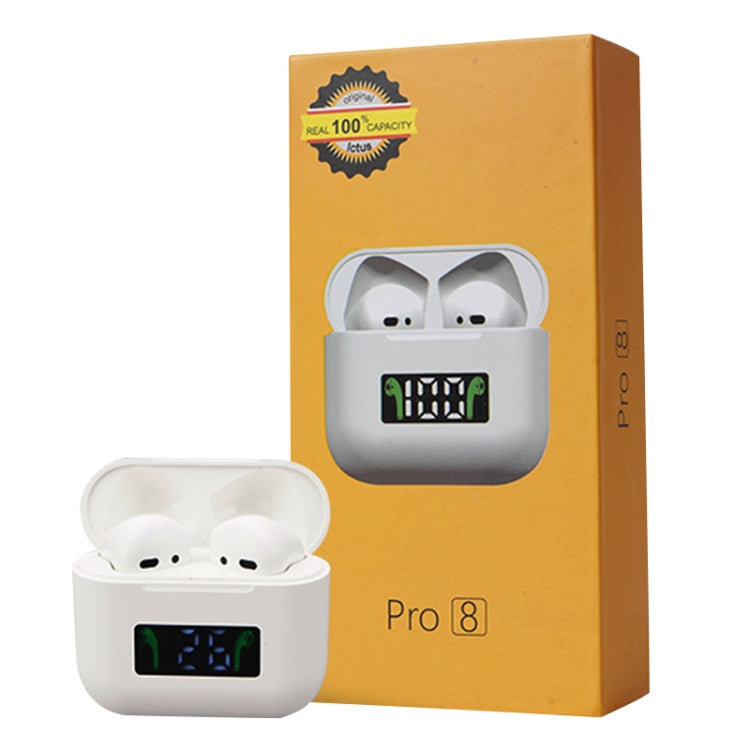 Pro 8 In-ear Touch Digital Display TWS Mini Wireless Bluetooth Earphone