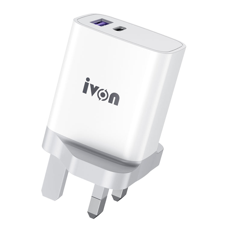 IVON AD52 18W USB-C / Type-C + USB Dual Port PD Fast Charge