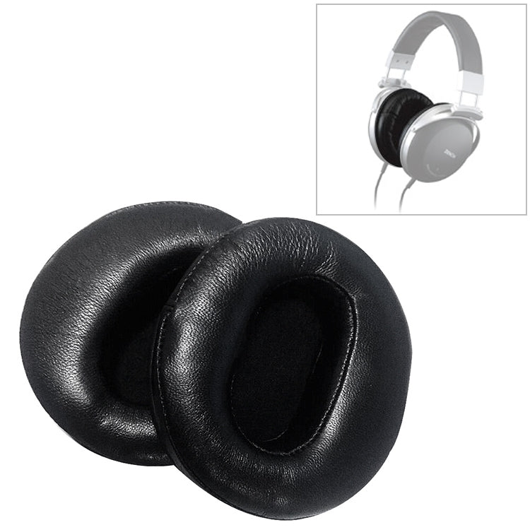 2 PCS For DENON AH-D2000 / AH-D5000 / AH-D7000 Headphone Cushion Sponge Leather Cover Earmuffs Replacement Earpads, For DENON AH-D2000