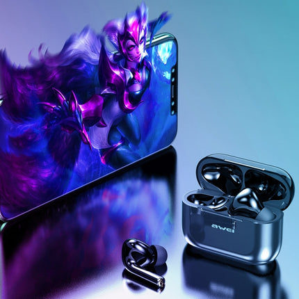 awei T29 Bluetooth V5.0 TWS True Wireless Sports Headset with Charging Case