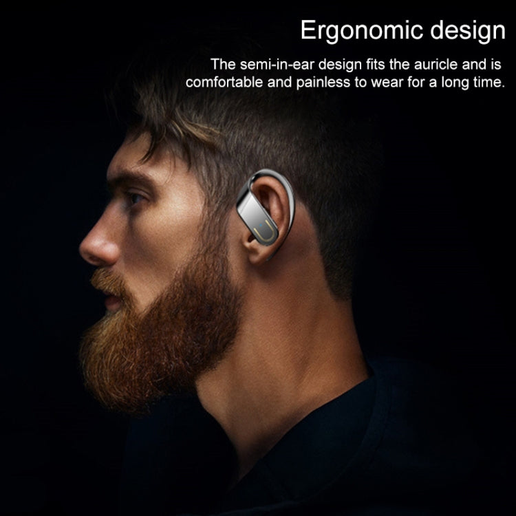 Galante B10 Bluetooth 5.0 Stereo Ear-mounted Bluetooth Earphone with Magnetic Charging Case & Digital Display, Support Call & Memory Connection