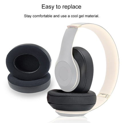 2 PCS For Beats Studio 2.0 / 3.0 Headphone Protective Cover Ice Gel Earmuffs (Grey White), Black, Titanium Color