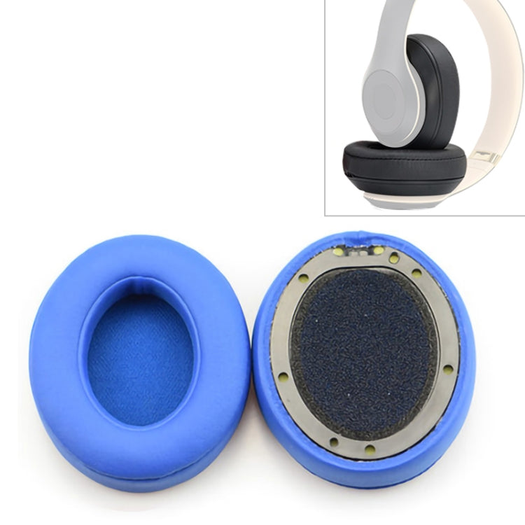 2 PCS For Beats Studio 2.0 / 3.0 Headphone Protective Cover Ice Gel Earmuffs (Grey White), Black, Blue, Red, Titanium Color