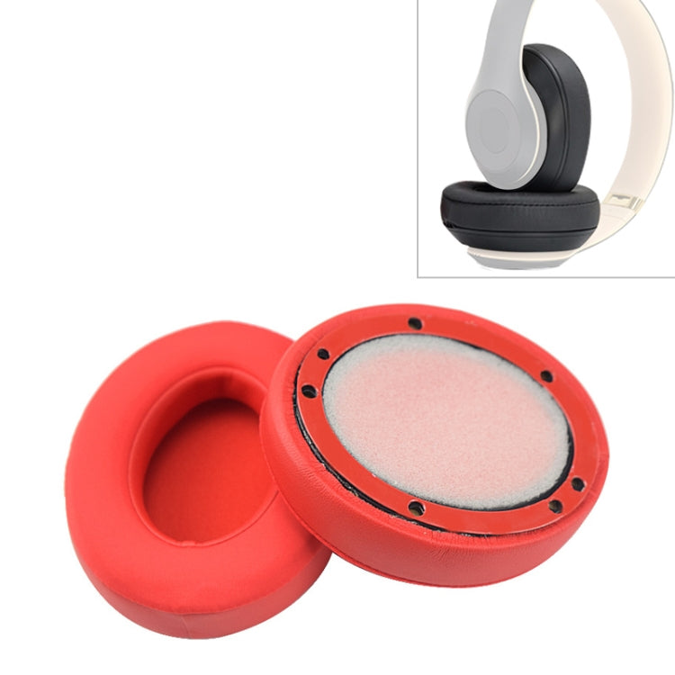 2 PCS For Beats Studio 2.0 / 3.0 Headphone Protective Cover Ice Gel Earmuffs (Grey White), Black, Blue, Red, Titanium Color