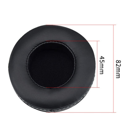 2 PCS For Skullcandy / HESH 2.0 HESH Thickened Earphone Cushion Cover Earmuffs Replacement Earpads with White Thread Sewing(Black)