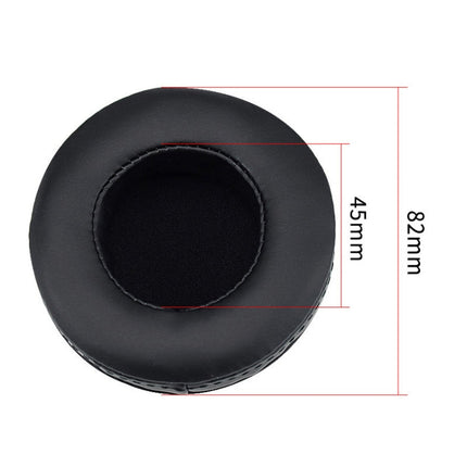 2 PCS For Skullcandy / HESH 2.0 HESH Thickened Earphone Cushion Cover Earmuffs Replacement Earpads with White Thread Sewing(Black)