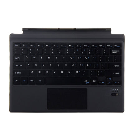 1089A Magnetic Charging Bluetooth V3.0 Keyboard + Microfiber Leather Tablet Case for Microsoft Surface Pro 3 / 4 / 5 / 6(Black)