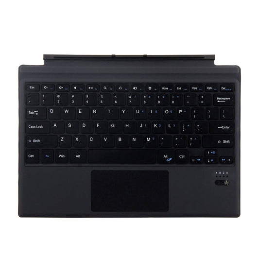 1089A Magnetic Charging Bluetooth V3.0 Keyboard + Microfiber Leather Tablet Case for Microsoft Surface Pro 3 / 4 / 5 / 6(Black)