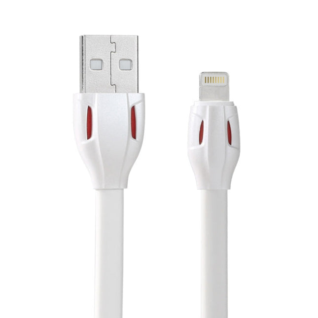 REMAX RC-035i Laser Series 1m 2.1A 8 Pin to USB Data Sync Charger Cable with LED Indicator, White