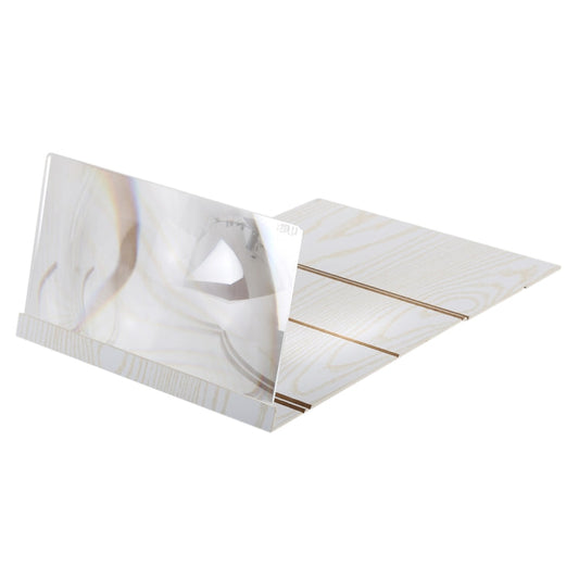 12.0 inch Universal Foldable Portable Wood + Organic Glass Eyeshield 3D Video Mobile Phone Screen Magnifier Bracket Enlarge with Holder for All Smartphones, Size: 260*190*8mm