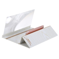 12.0 inch Universal Foldable Portable Wood + Organic Glass Eyeshield 3D Video Mobile Phone Screen Magnifier Bracket Enlarge with Holder for All Smartphones, Size: 260*190*8mm