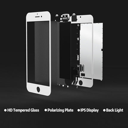 LCD Screen with Frame for iPhone 6s Plus, 3 in 1 for i6S Plus White, 3 in 1 for i6S Plus Black