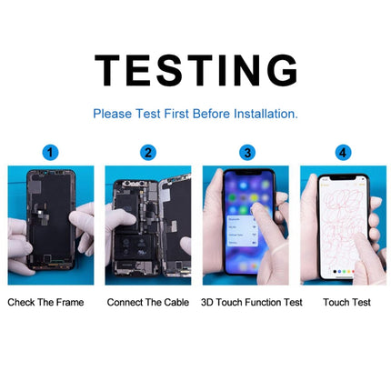 LCD Screen with Frame for iPhone 6s Plus, 3 in 1 for i6S Plus White, 3 in 1 for i6S Plus Black