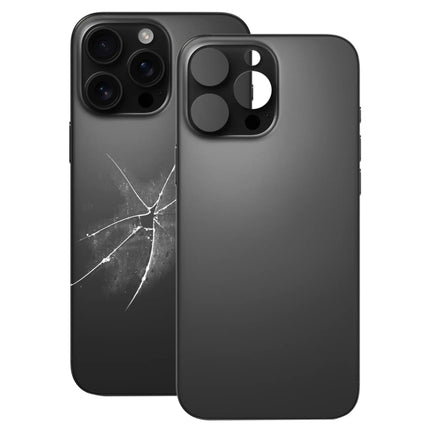 For iPhone 16 Pro Easy Replacement Big Camera Hole Glass Back Battery Cover, For iPhone 16 Pro(Not Disassemble)