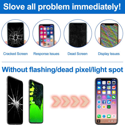 LCD Screen with Front Camera for iPhone 6 Plus, 4 in 1 for i6 Plus White, 4 in 1 for i6 Plus Black