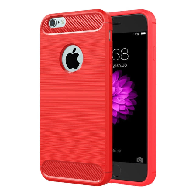 For iPhone 6 Plus & 6s Plus Brushed Texture Fiber TPU Rugged Armor Protective Case, For iPhone 6 Plus & 6s Plus