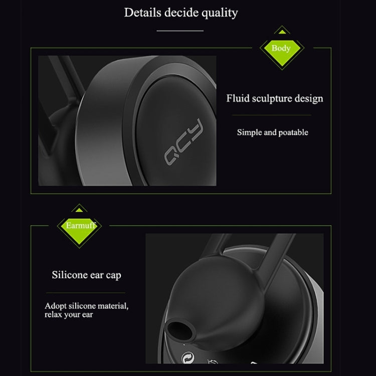 QCY J11 Universal Driving Wireless Bluetooth 4.1 Earphone with Mic for Smart Phones or Other Bluetooth Devices, Effective Bluetooth Distance: 10M