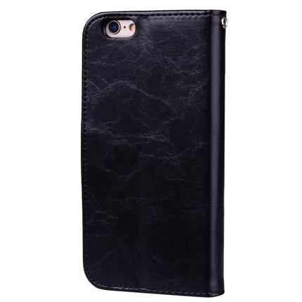 For iPhone 6 Plus & 6s Plus Business Style Oil Wax Texture Horizontal Flip Leather Case with Holder & Card Slots & Wallet