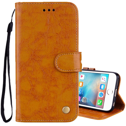 For iPhone 6 Plus & 6s Plus Business Style Oil Wax Texture Horizontal Flip Leather Case with Holder & Card Slots & Wallet