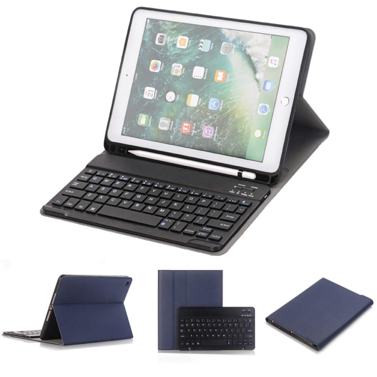 Detachable Bluetooth Keyboard + Horizontal Flip Leather Tablet Case with Holder & Pencil Holder for iPad Pro 9.7 inch, iPad Air, iPad Air 2, iPad 9.7 inch (2017), iPad 9.7 inch (2018), A07B Rose Gold, A07B Black, A07B Gold, A07B Blue