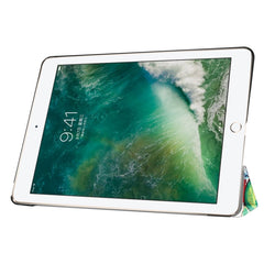 For iPad 9.7 (2018) & iPad 9.7 (2017) Cross Texture Painting  Pattern Horizontal Flip Leather Case with Three-folding Holder, IP7D1011A, IP7D1011B, IP7D1011C, IP7D1011D, IP7D1011E, IP7D1011F, IP7D1011G, IP7D1011H, IP7D1011J, IP7D1011K