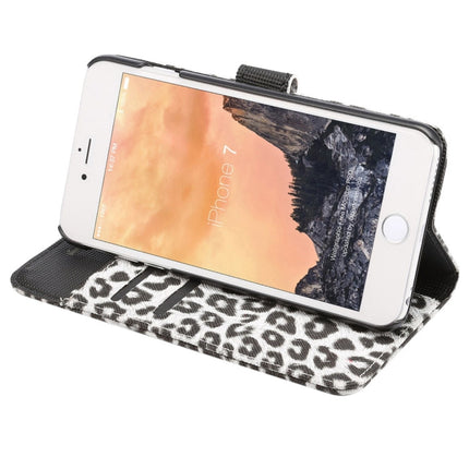 For  iPhone 8 & 7  Leopard Pattern Horizontal Flip Leather Case with Holder & Card Slots & Wallet