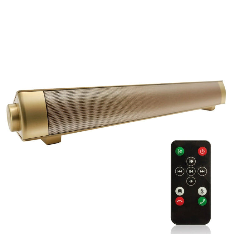 Soundbar LP-08 CE0152 USB MP3 Player 2.1CH Bluetooth Wireless Sound Bar Speaker with Remote Control, CE0152 Black, CE0152 Gold