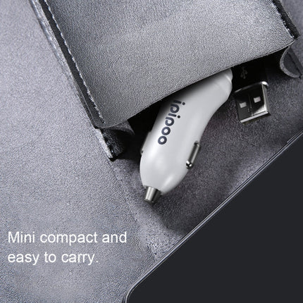 ipipoo XP-1 Dual USB Car Fast Charging Charger with Android Line, XP-1 (White)