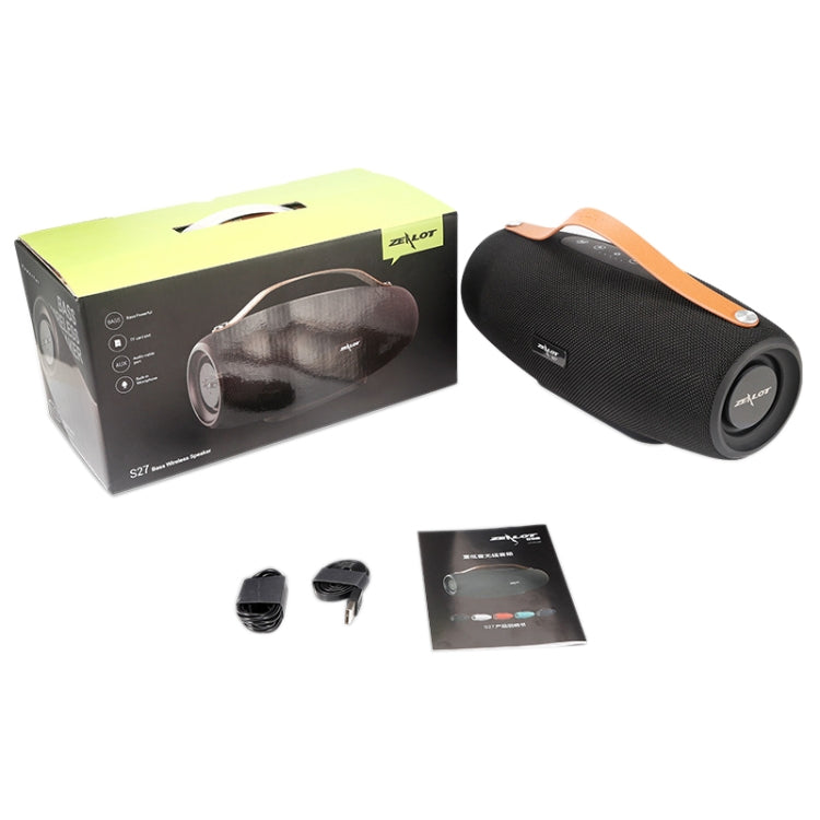 ZEALOT S27 Multifunctional Bass Wireless Bluetooth Speaker, Built-in Microphone, Support Bluetooth Call & AUX & TF Card & 1x93mm + 2x66mm Speakers, S27