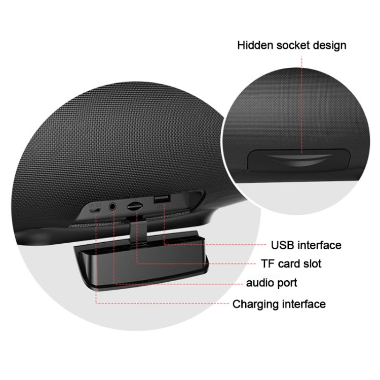 ZEALOT S27 Multifunctional Bass Wireless Bluetooth Speaker, Built-in Microphone, Support Bluetooth Call & AUX & TF Card & 1x93mm + 2x66mm Speakers, S27