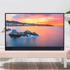 15.6 inch 1080P 178 Degree Wide Angle HD Portable Display Device for Desktop Computer / Game Console / Simultaneous Screen / PS4 / PS3 / XBox, with Mini HDMI & Micro USB & 2 USB-C / Type-C Interfaces